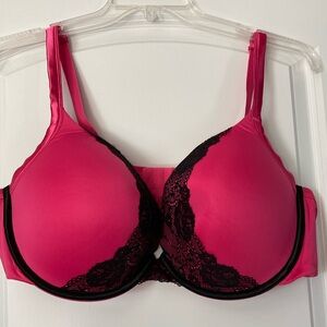 Cacique Hot Pink Lace Bra - 48D